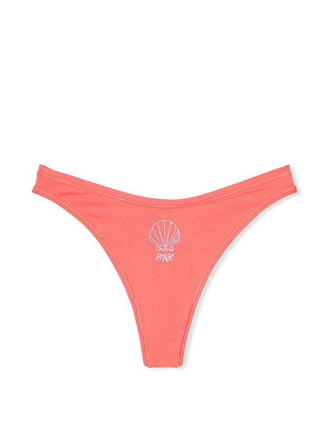 Cotton High-Leg Thong Panty image number 2