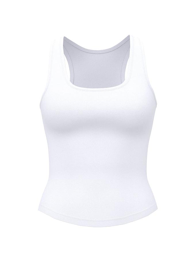 Relaxed Rib Boyfriend Tank Top image number 2