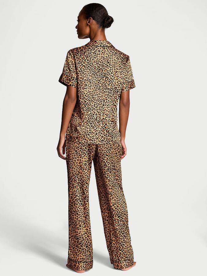 Satin Short-Sleeve PJ Set