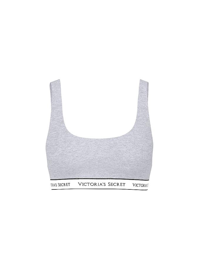 Cotton Wireless Scoop Bralette image number 2