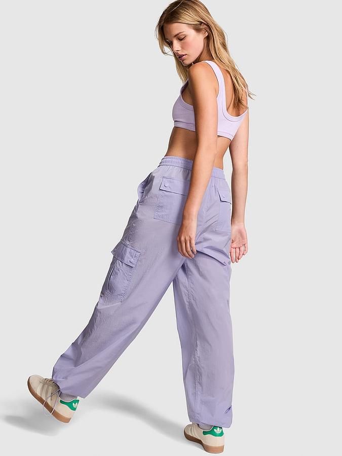 Parachute Satin Cargo Pants image number 1