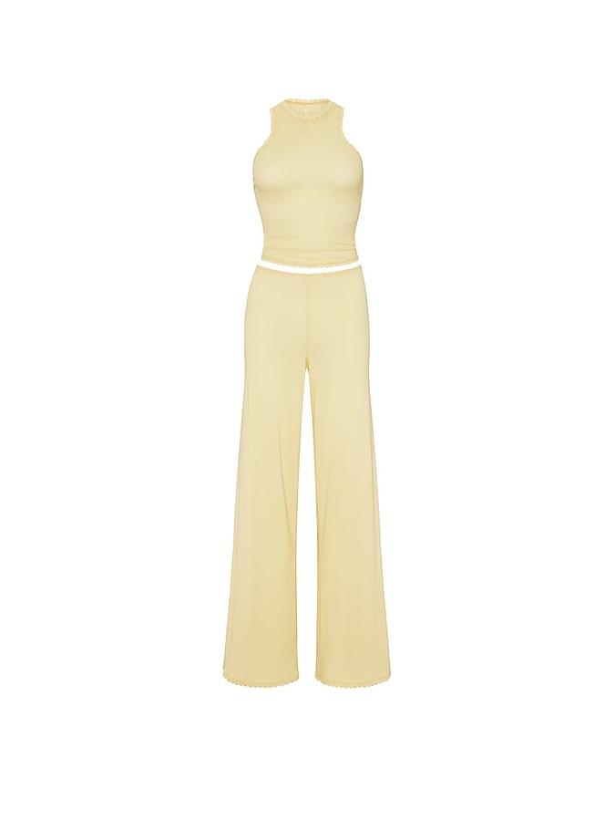 Cotton Shadow Stripe Tank & Pants Set image number 2