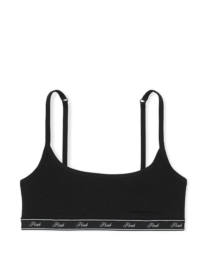 Cotton Scoop Bralette image number 2