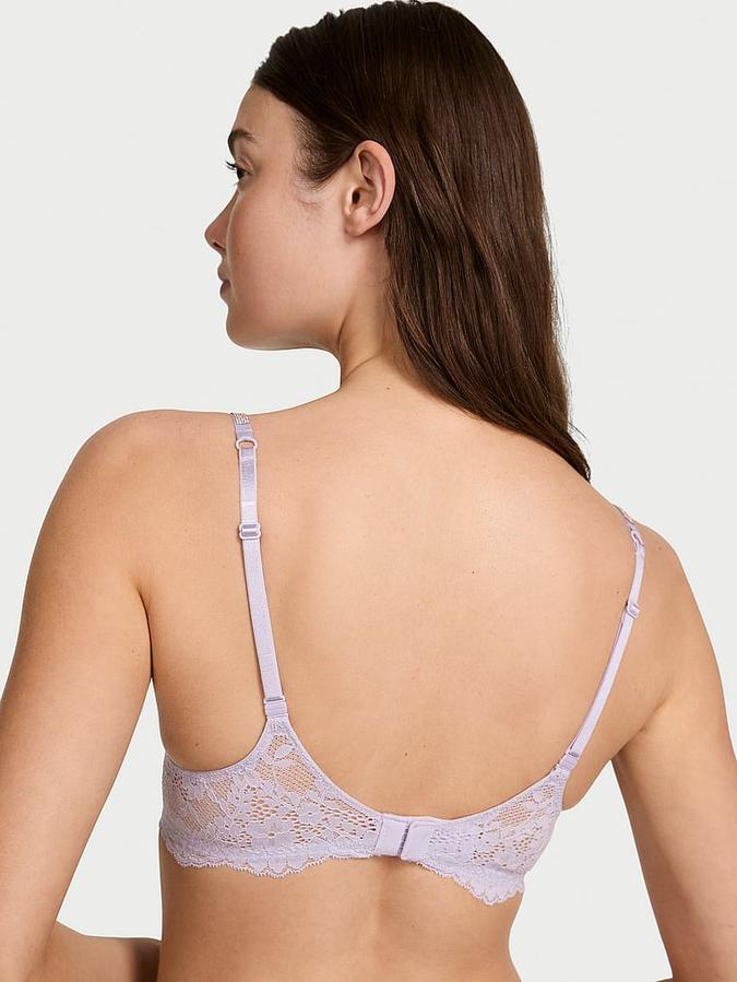 Twinkle Strap Lace Classic-Coverage Demi Bra image number 1