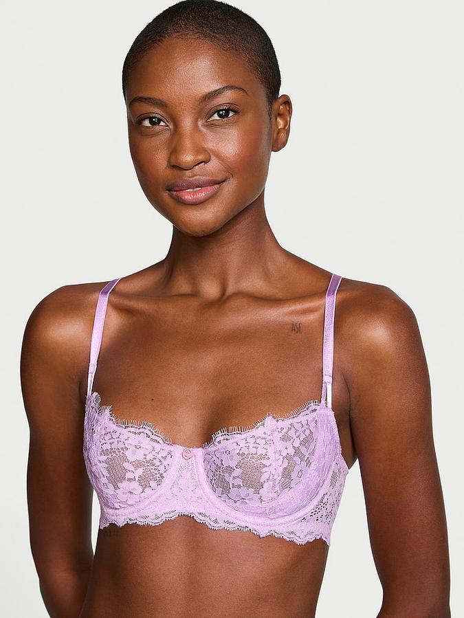 Wicked Unlined Lace Balconette Bra image number 0