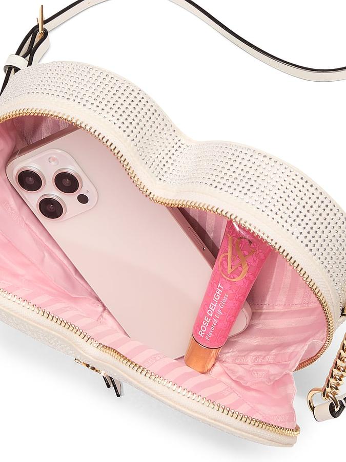 Heart Crossbody Bag Coconut White image number 2