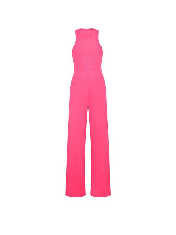 Cotton Shadow Stripe Tank & Pants Set image number 2