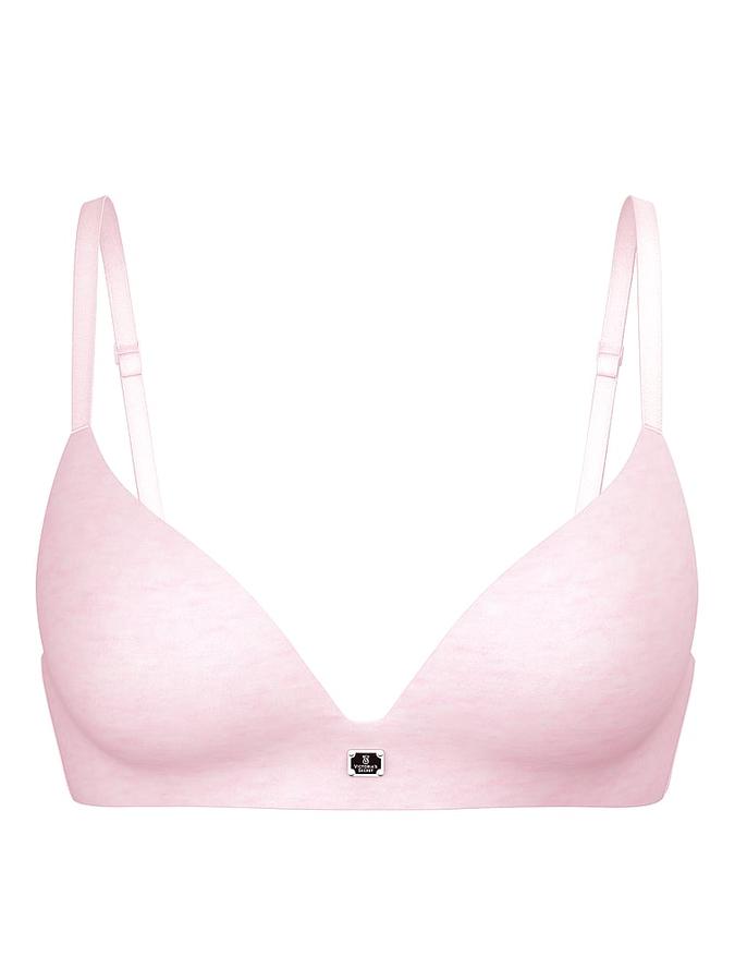 Cotton Logo Hardware Lightly Lined Wireless Bra image number 2
