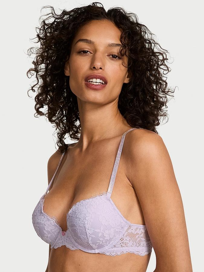 Twinkle Strap Lace Push-Up Bra image number 0
