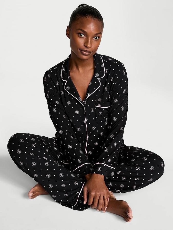 Modal Soft Long Pajama Set image number 0
