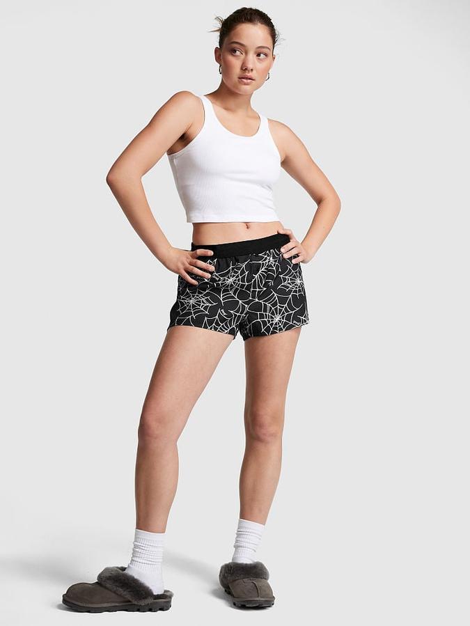 Flannel Boxy Pajama Shorts image number 0