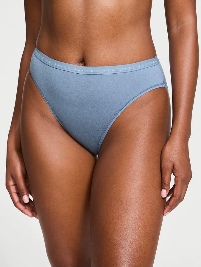 Stretch Cotton High-Leg Brief Panty image number 0