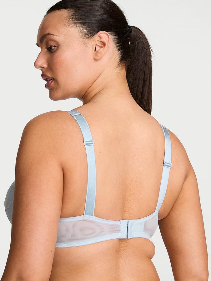 Bombshell Add-2-Cups Shine Strap Rose Lace Push-Up Bra