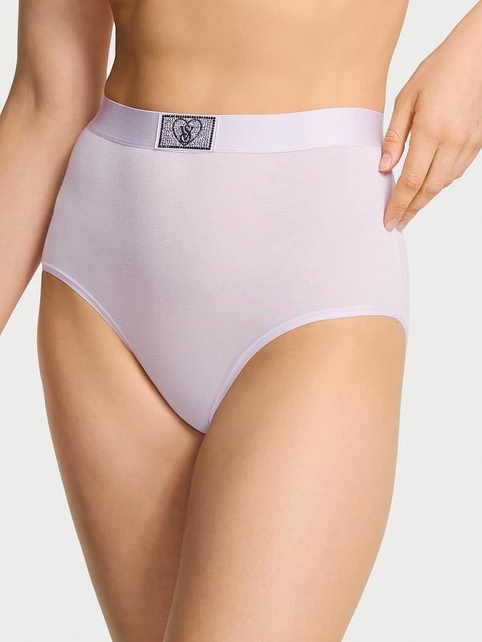 Logo Cotton Heart Shine Patch Modern Brief Panty