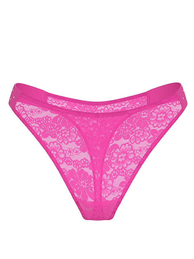 Wink Bling Lace High-Leg Thong Panty image number 1