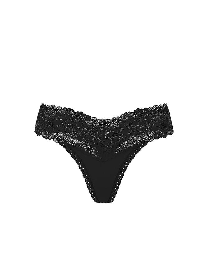 Wink Lace-Trim Thong Panty image number 2