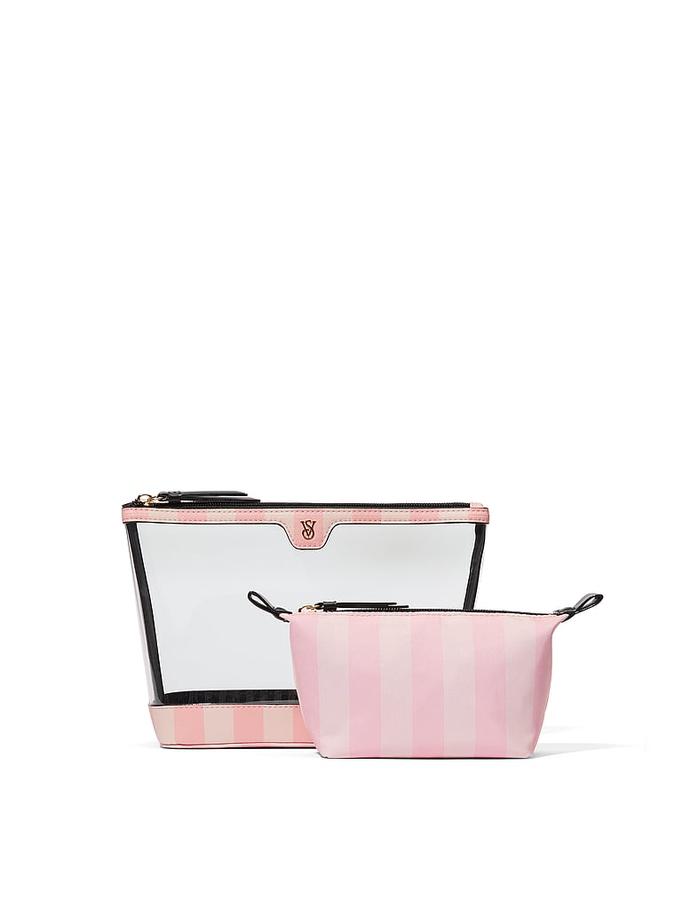 Victoria's Secret 2-Piece Makeup Bag Pink image number 1