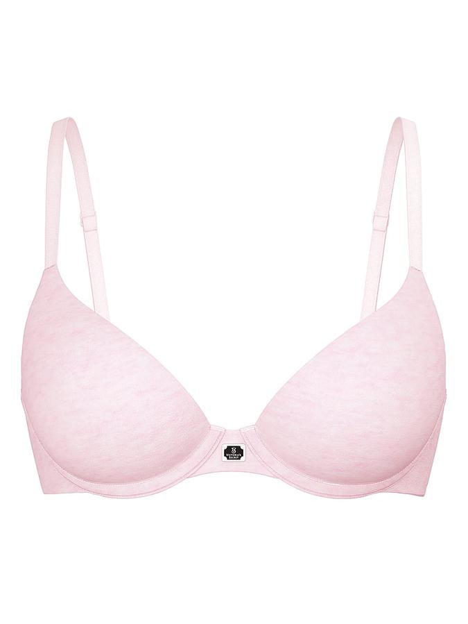 Cotton Logo Hardware Lightly Lined Demi Bra image number 2