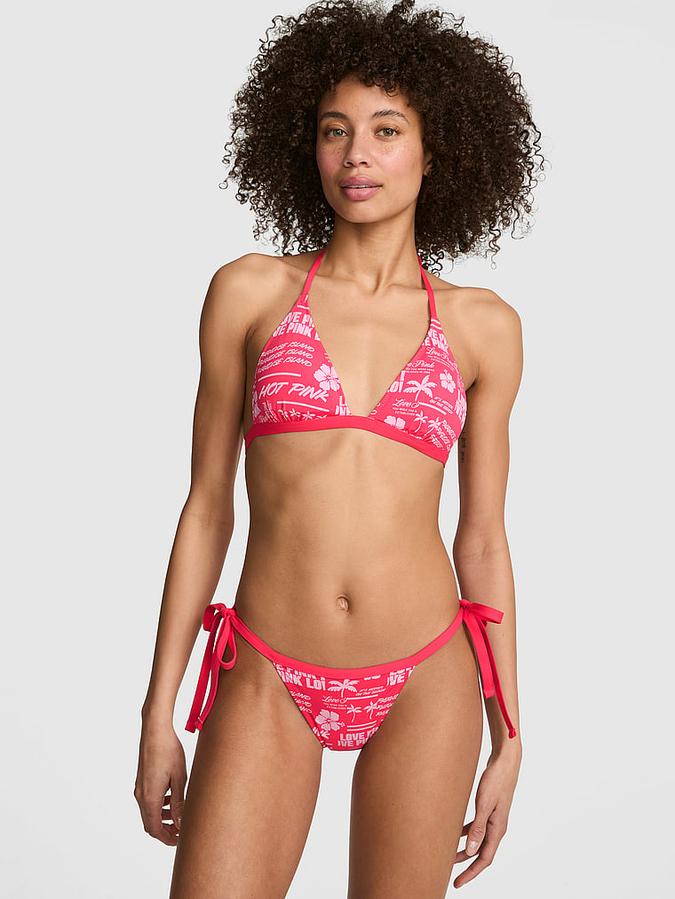 Push-Up Triangle String Bikini Top