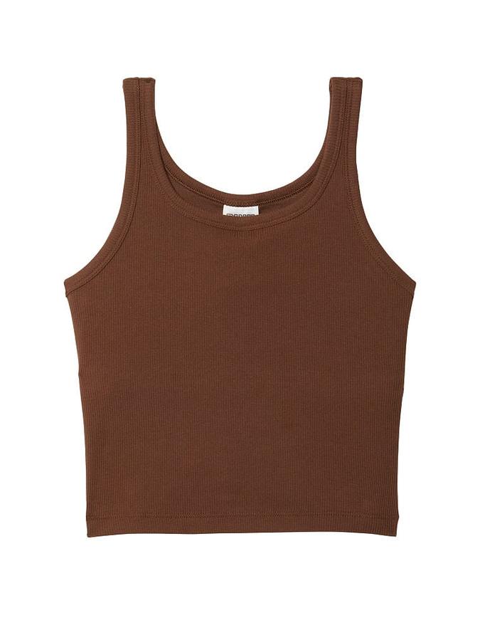 Cropped Rib Tank Top image number 2