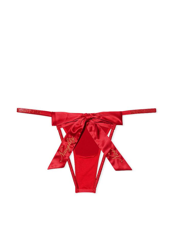 Open-Back Bow Cheekini Panty image number 3