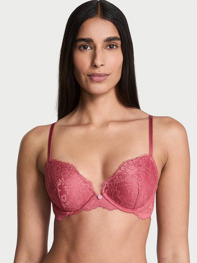 Pink Lace Push-Up Bra Lace Push-Up Bra