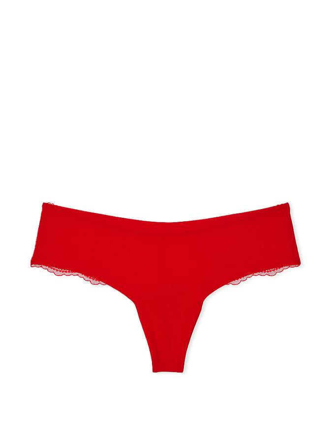 No-Show Lace-Back Thong Panty image number 1