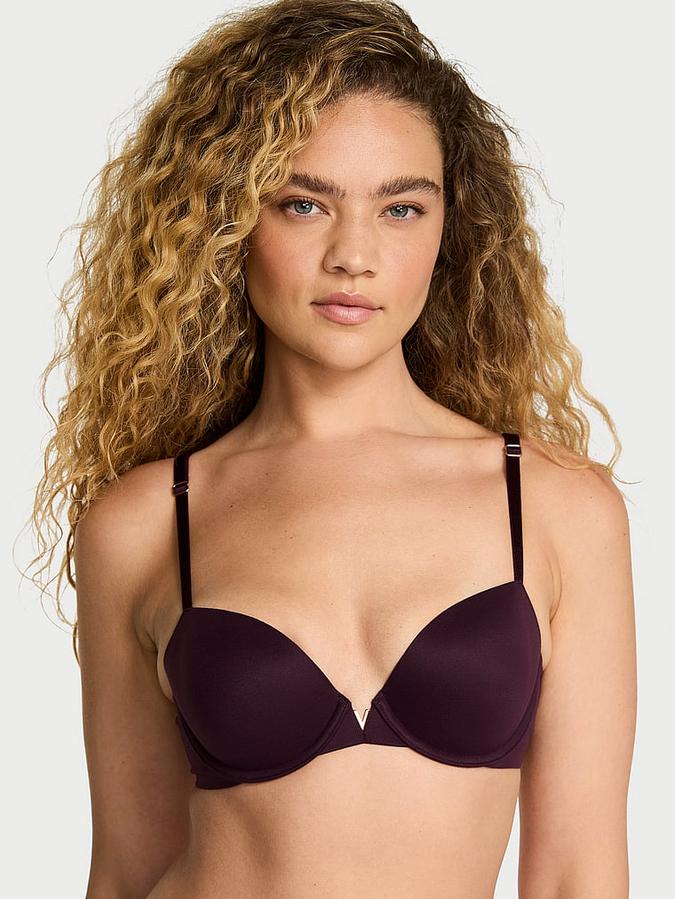 Smooth Lightly Lined Plunge Demi Bra