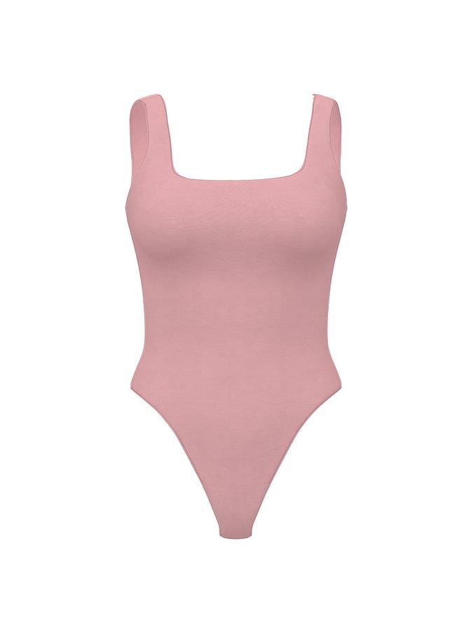 Bodywear by Victoria's Secret with FeatherSoft™ Innovation Square-Neck Tank Bodysuit image number 2