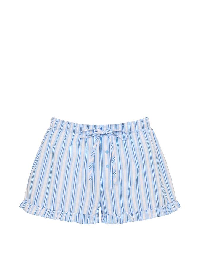 Cotton Boxy Pajama Shorts image number 2