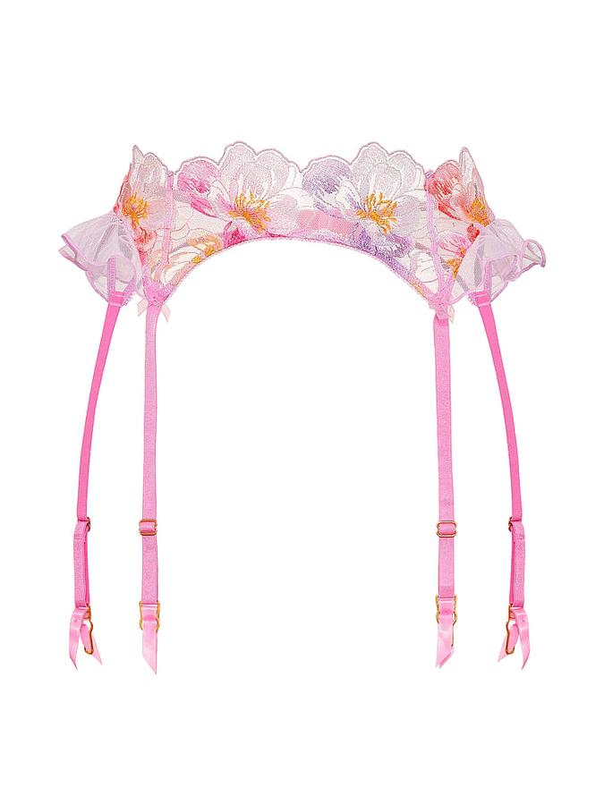 Watercolor Embroidery Garter Belt image number 2