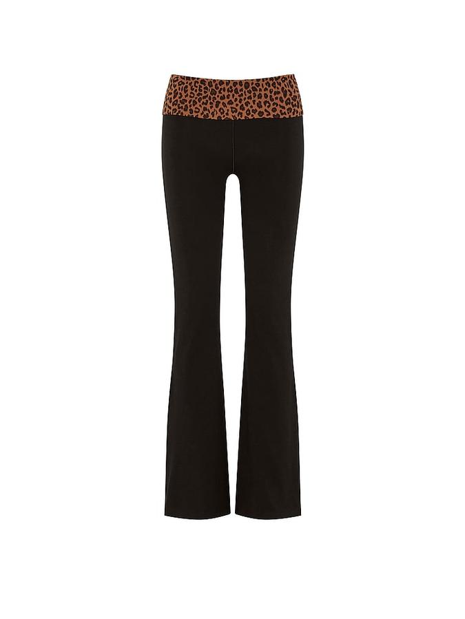 All-Day Cotton? Foldover Flare Leggings image number 2