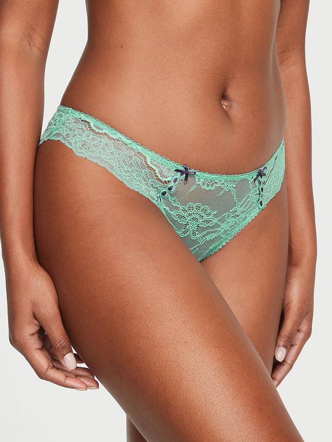 Ribbon Slot Lace Cheekini Panty image number 0