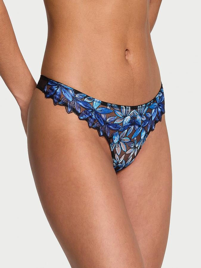Buy Ziggy Glam Floral Embroidery Thong Panty Online - Style ID