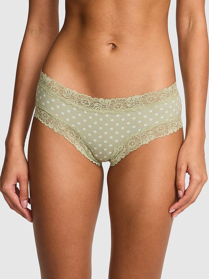 PINK Wink? Lace-Trim Cheeky Panty