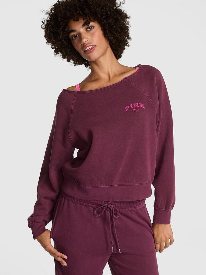 Ivy Fleece Off-The-Shoulder Sweatshirt image number 0