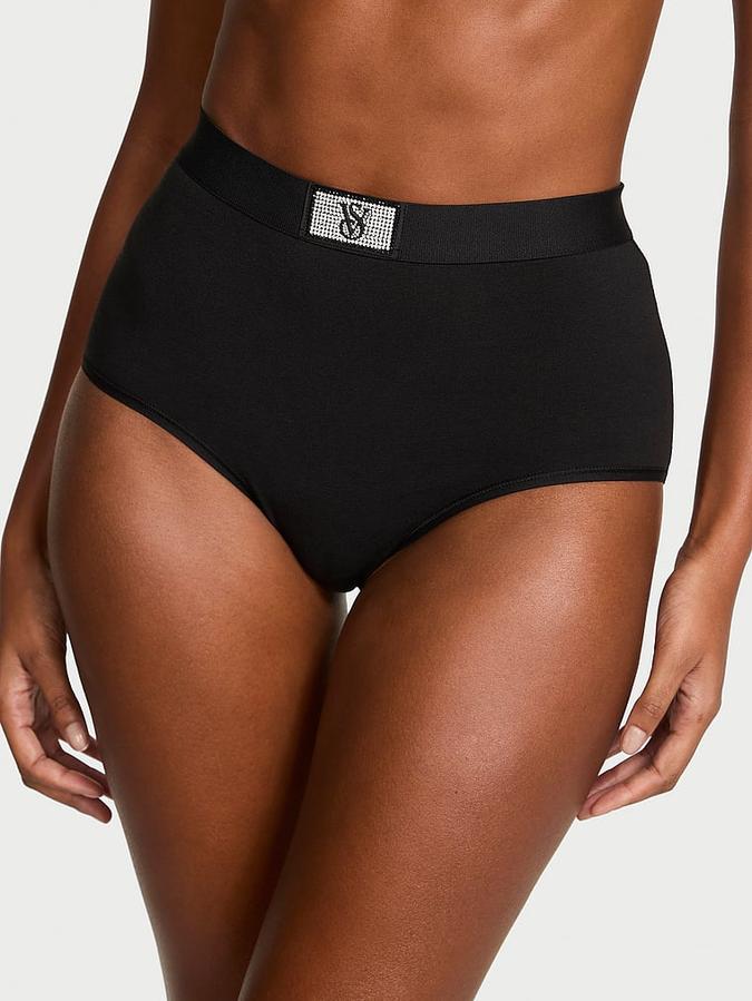 Logo Cotton Shine Patch Modern Brief Panty