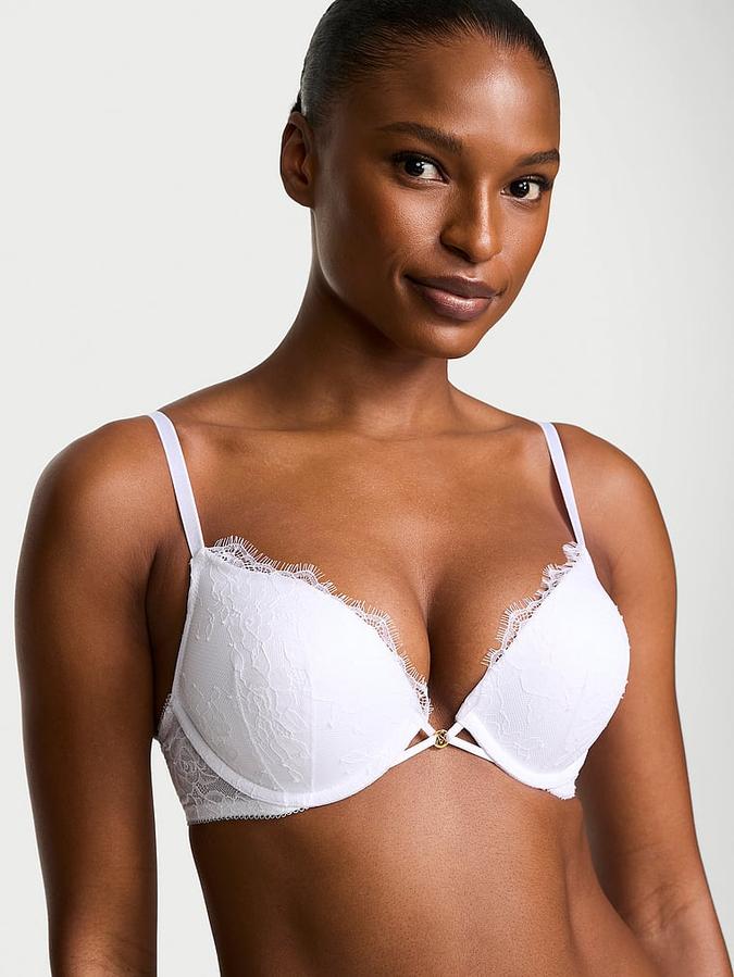 Bombshell Add-2-Cups Rose Lace Push-Up Bra