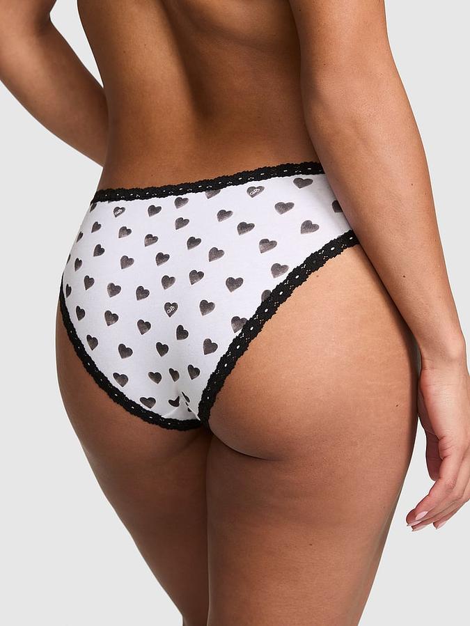 Cotton Lace-Trim Cheeky Panty