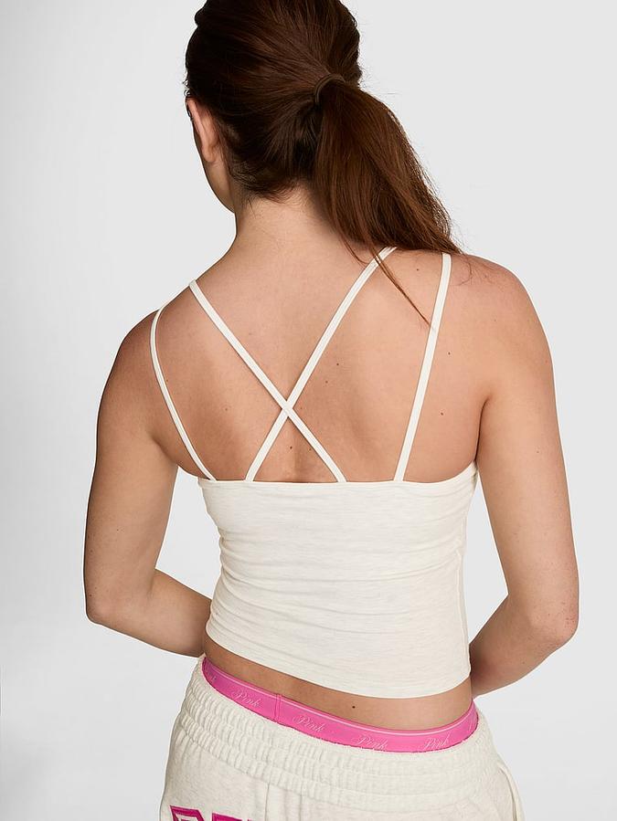 All-Day Cotton Strappy Tank Top