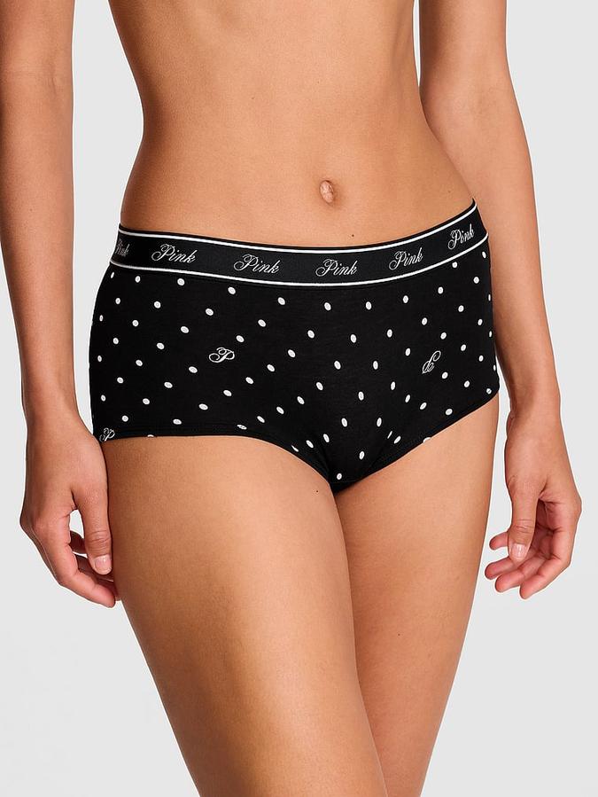 Logo Cotton Boyshort Panty