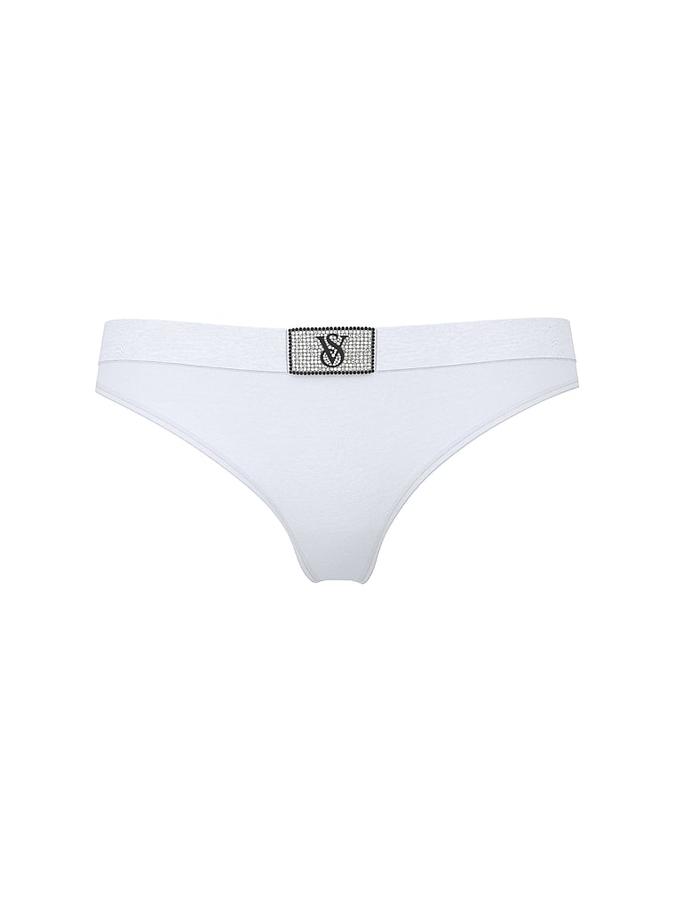 Logo Cotton Heart Shine Patch Thong Panty image number 2