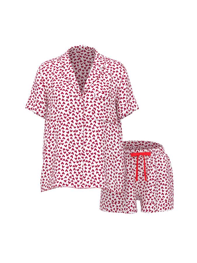 Signature Satin Short Pajama Set image number 2