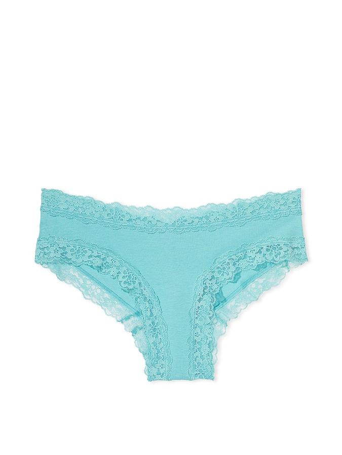 Lace-Waist Cotton Cheeky Panty image number 2