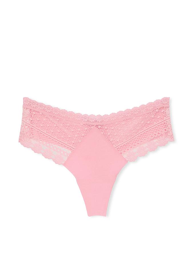 No-Show Daisy Lace Thong Panty image number 0