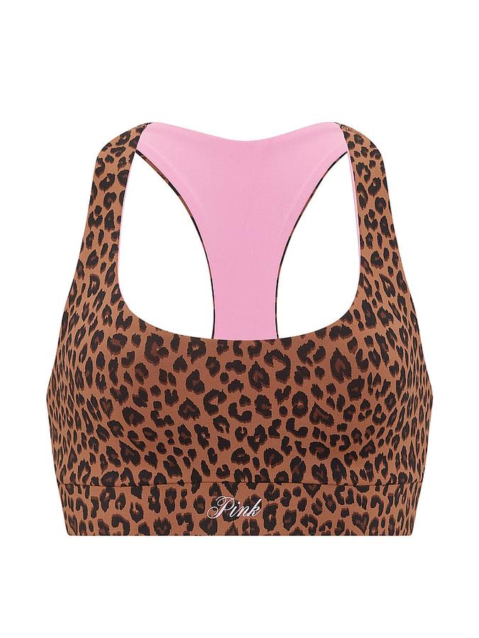 PINK Relay? Reversible Racerback Sports Bra image number 2