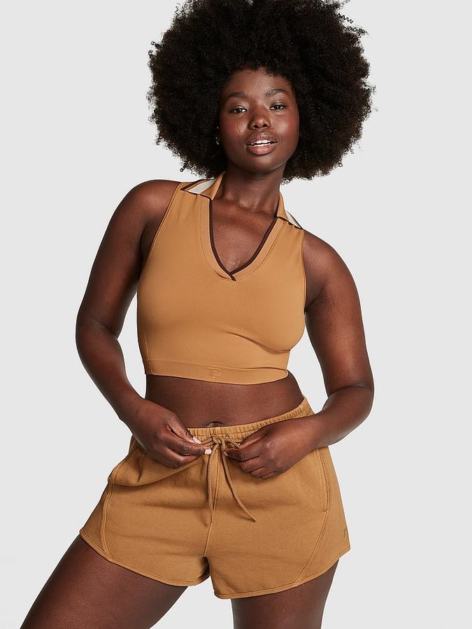 Ivy Fleece Curved Hem Shorts image number 0