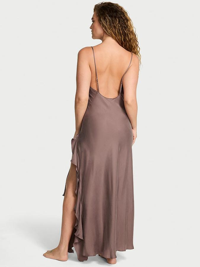 Silky Flutter Ruffled Long Slip image number 1