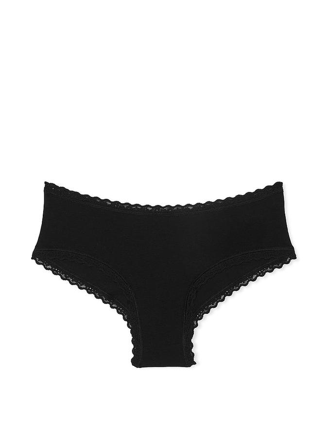 Cotton Lace-Waist Cheeky Panty image number 2