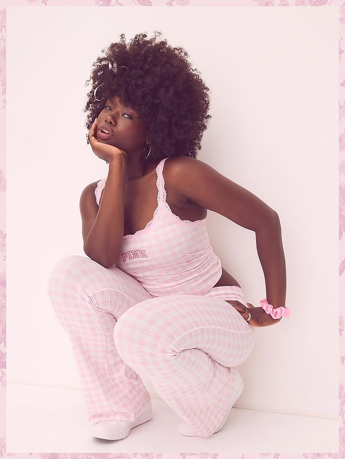 PINK x LoveShackFancy Cotton Cami image number 4